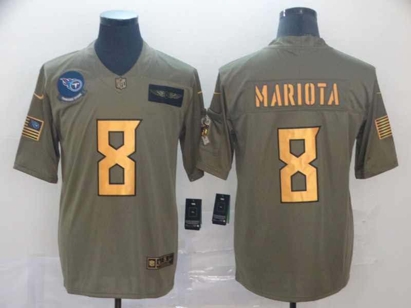 Nike Titans 8 Marcus Mariota 2019 Olive Gold Salute To Service Limited Jersey,We sell and wholesale Nike Titans 8 Marcus Mariota 2019 Olive Gold Salute To Service Limited Jersey on line form chian!